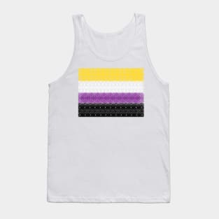 Spirograph Patterned Non Binary Flag Tank Top